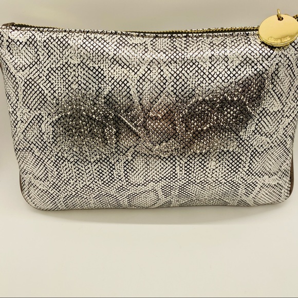 NWT Deux Lux Snakeprint Clutch - Picture 4 of 9